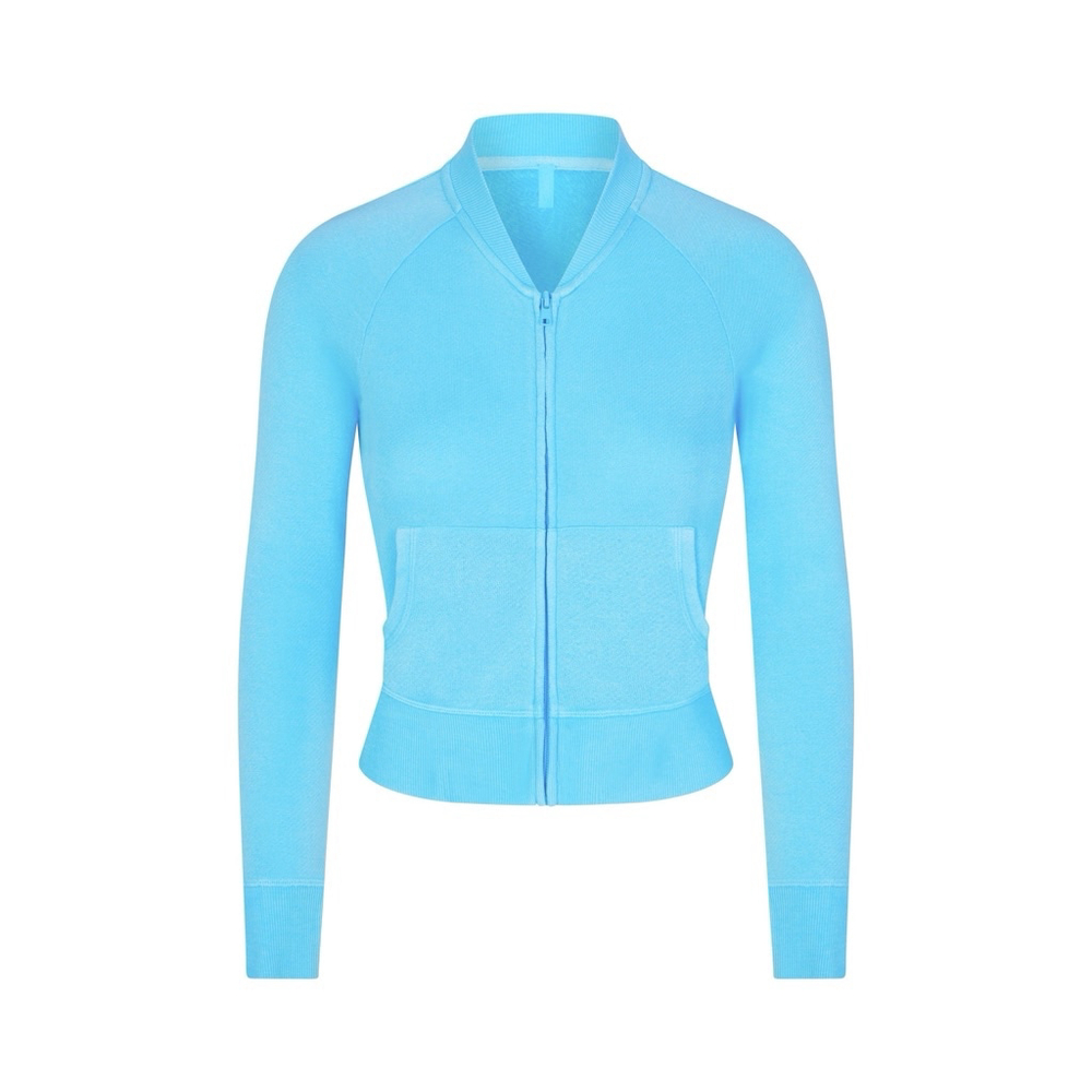 Skims SHRUNKEN ZIP UP size medium